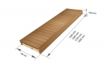 Modulare Elemente für Saunabank FERTIGE MODULE, THERMO ESPE, 140x400x1600-2400mm
