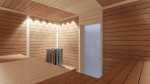 Sauna wall & ceiling materials ASPEN LINING STP 15x125mm 1500-2400mm