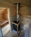 Sauna Warmwasserbehälter SAUFLEX Mobile Saunen SKAMET BOILER 30l, UNBEDECKT, ROSTFREIER STAHL