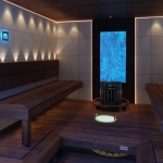 Glasfaseroptik Beleuchtung für sauna CARIITTI HYGROMETER SQ