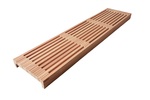Modulare Elemente für Saunabank Sauna baumaterial FERTIGE MODULE, ERLE, 140x400x1600-2400mm