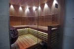 Sauna Banklatten THERMISCH BEHANDELTES ESPENBANKLATTE FÜR DIE VORDERSEITE SHA 80x108x2100-2400mm
