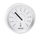 Sauna thermo and hygrometers SOLO TYLÖHELO HYGROMETER «BRILLIANT» SILVER GREY