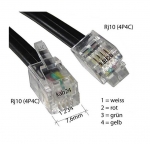 TYLO CABLE SERIAL 10M RJ10 (4P4C)